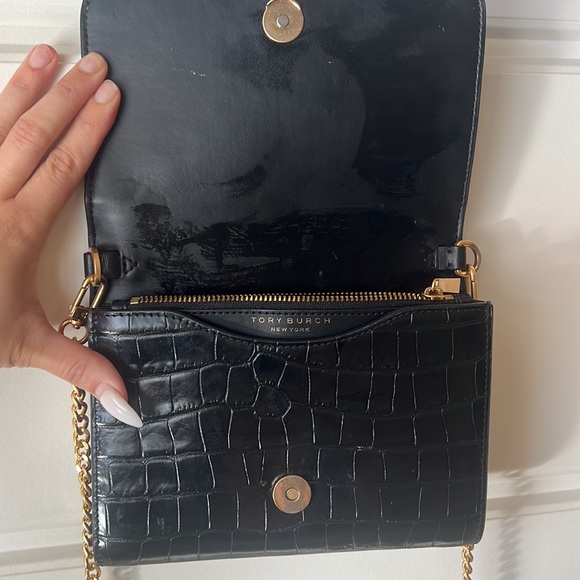 Tory Burch Crossbody bag / croc material leather / - Picture 3 of 5